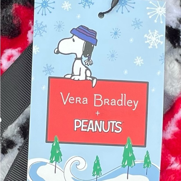 Snoopy Fair Isle-Vera Bradley Throw 72x50 NWT! - Picture 5 of 6